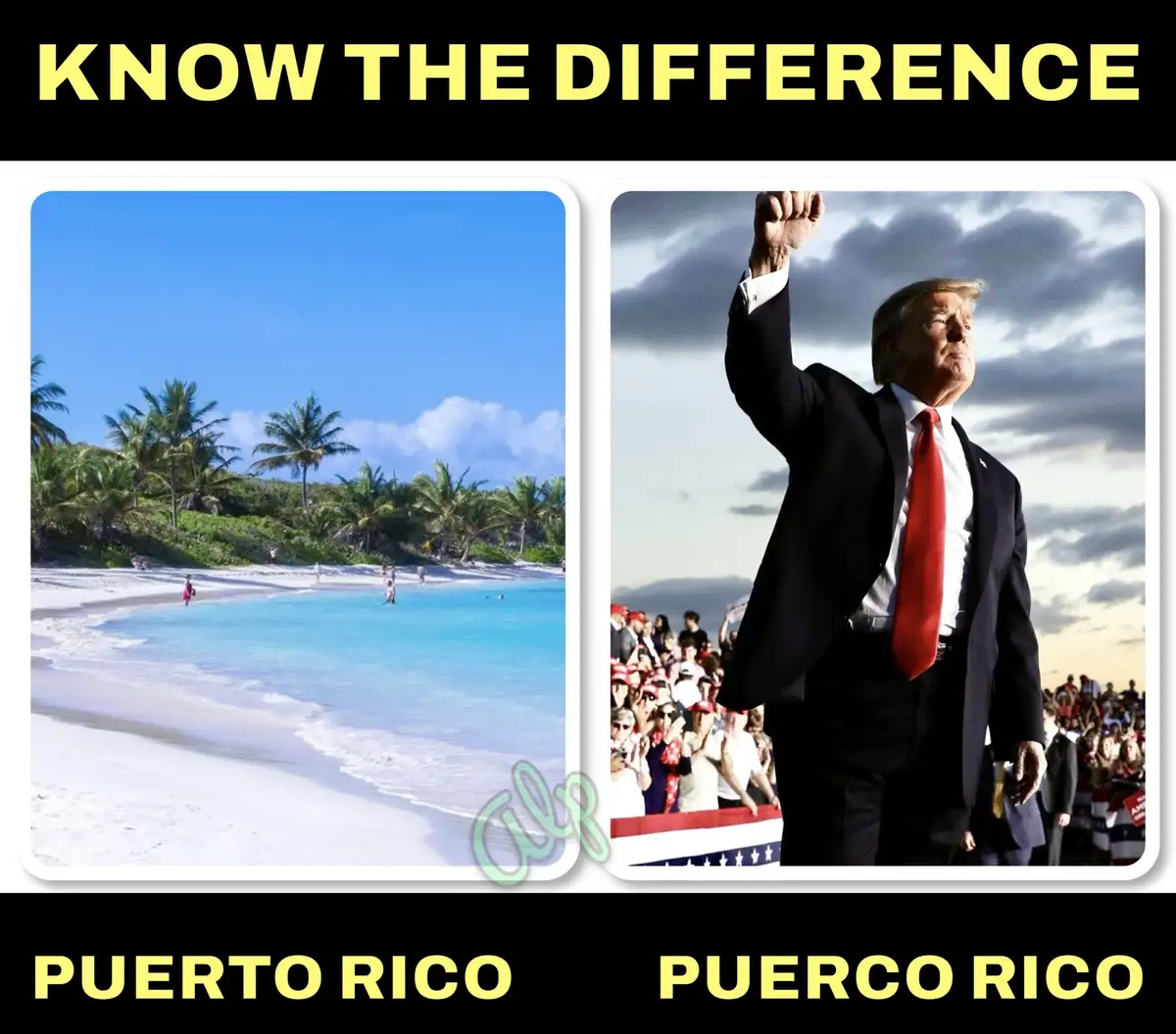 The meme displays two side-by-side images under the heading 'KNOW THE DIFFERENCE'. The left image shows a sunny beach with…
