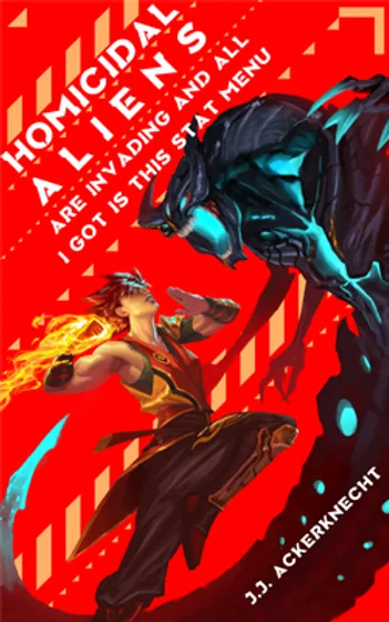 A dynamic anime-style illustration shows a human warrior with fiery hair and glowing orange aura, striking a heroic pose…