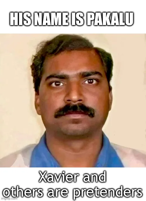 A man with a mustache and serious expression is shown in a headshot. The text at the top reads 'HIS NAME IS PAKALU' and the…