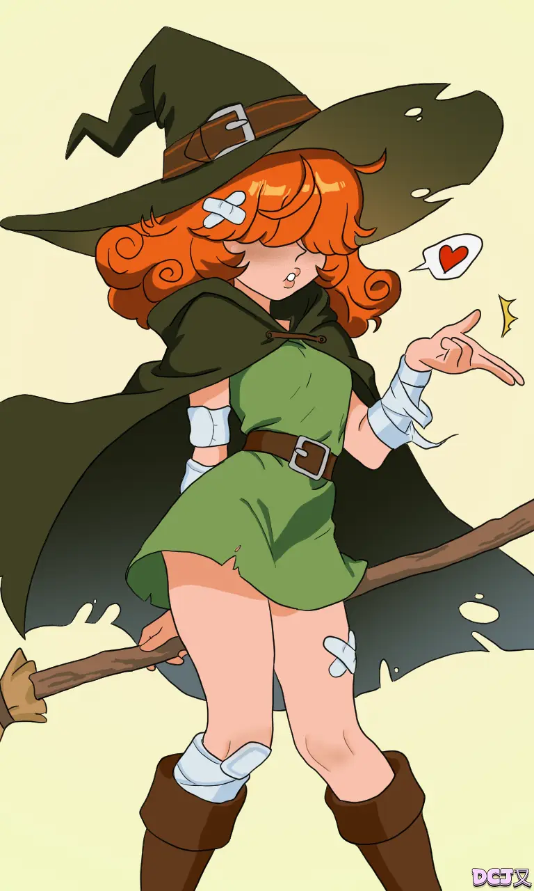 Meet Eden: The Lovably Clumsy Witch in Action