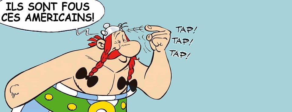 A cartoon character with red braided hair and a green loincloth is visibly annoyed, holding his nose as if smelling…