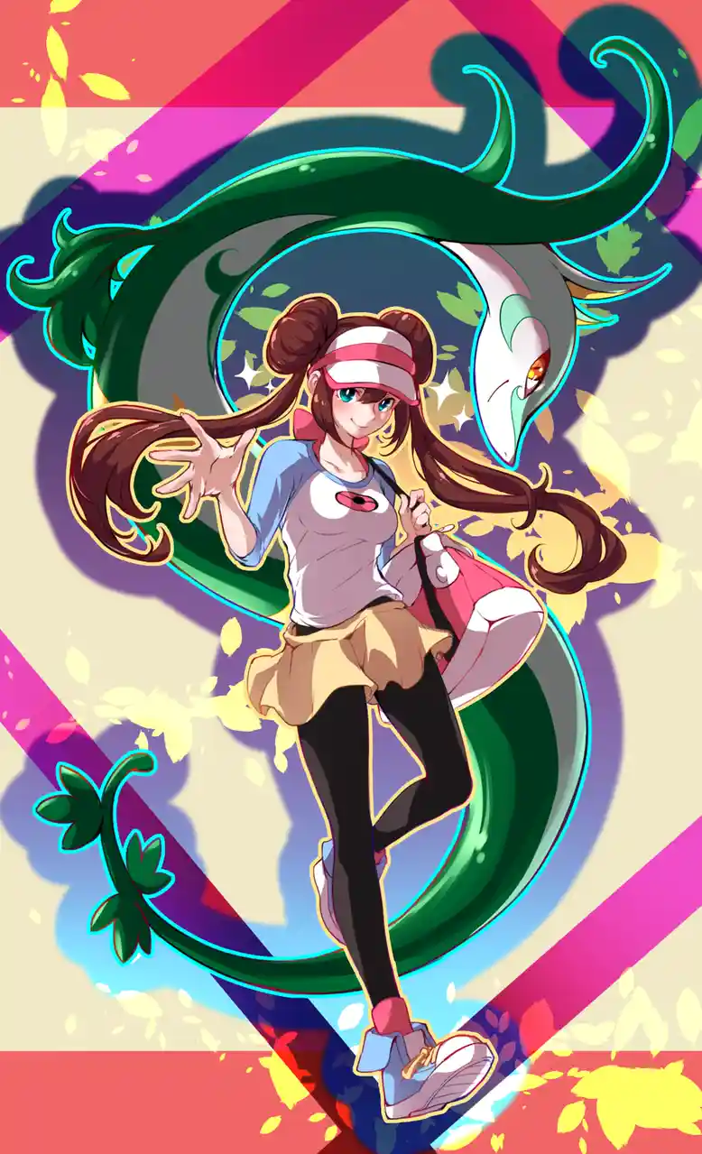 Rosa and Serperior: A Stunning Collaboration by Akirisu