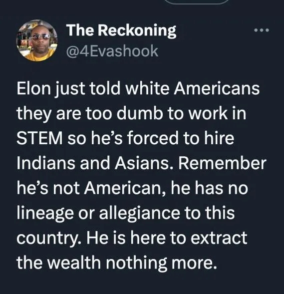 Elon Advocates for Jobs for Skilled Foreign Workers – Finding Qualified Americans is Tough