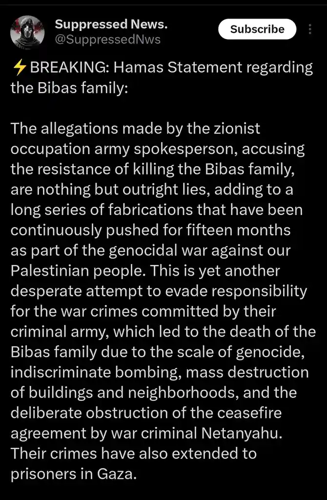 Official Statement from Hamas: What You Need to Know