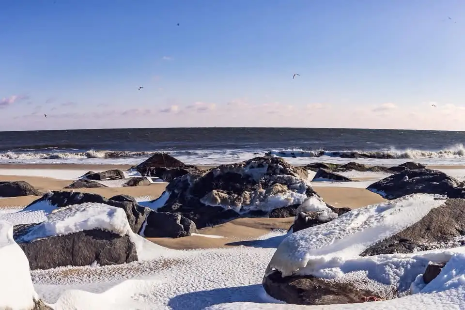 A Magical Winter Surprise: Snow on the Beach