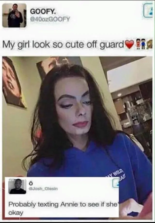 A screenshot of a tweet from user 'GOOFY.' showing a photo of Michael Jackson looking down with a pensive expression…
