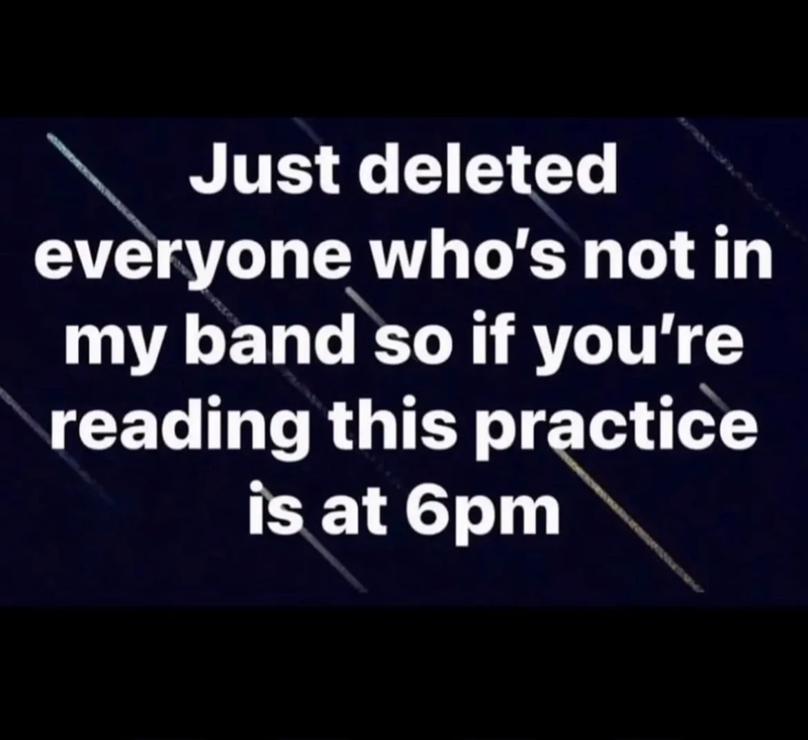 The image displays white text overlaid on a dark background with diagonal light streaks. The text reads: 'Just deleted…