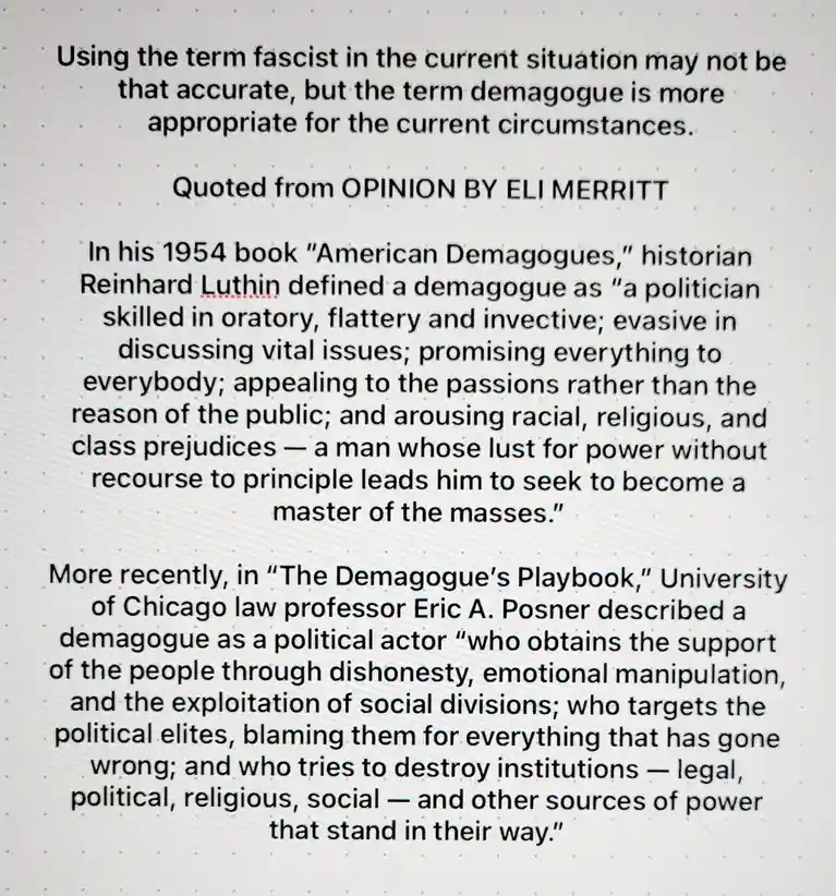 Understanding the concept of a demagogue