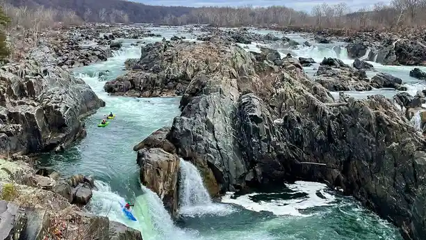 In Great Falls Park, just outside Washington DC, scraggly schists and gneisses rise from the river, deceivingly reminiscent…