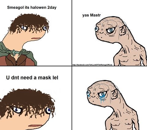 A four-panel comic strip featuring two characters: a human-like figure with messy brown hair and a green scarf, and a pale…