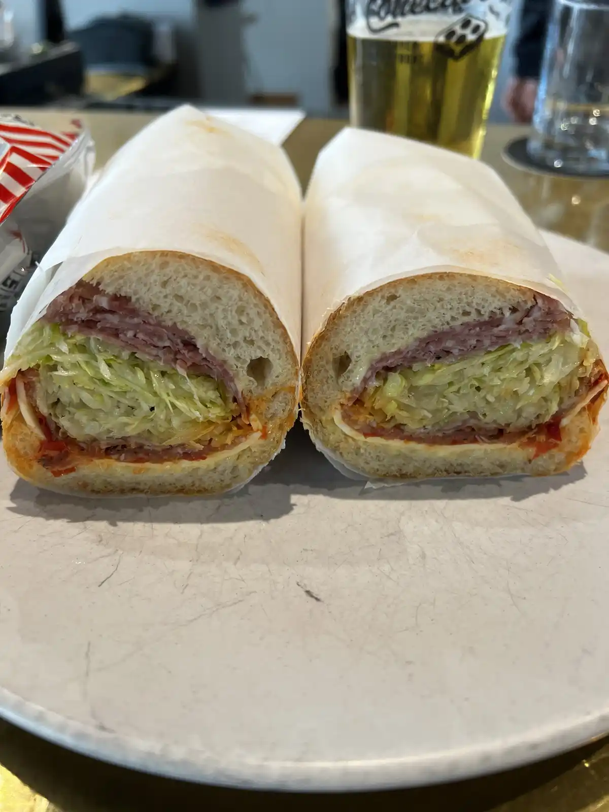 When your favorite pizza place surprises you with sandwiches!