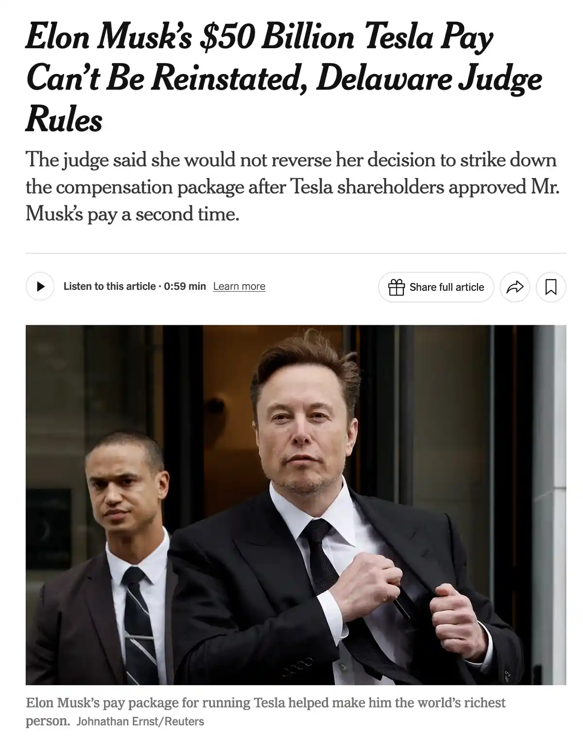 Musk's Plans Temporarily Foiled