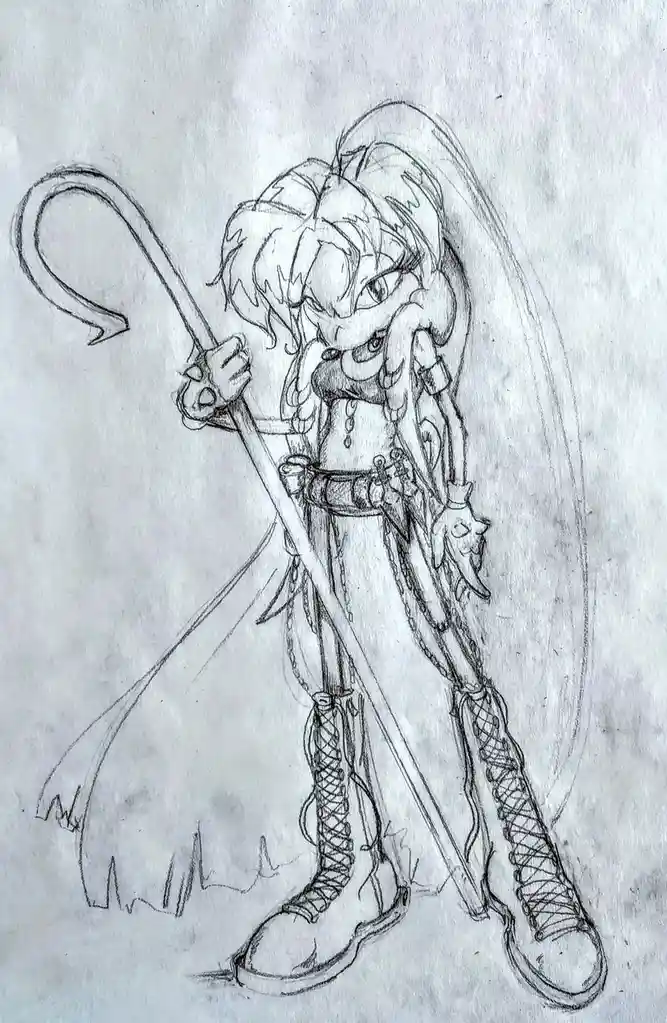 Meet Aura-Na the Echidna, a unique character!