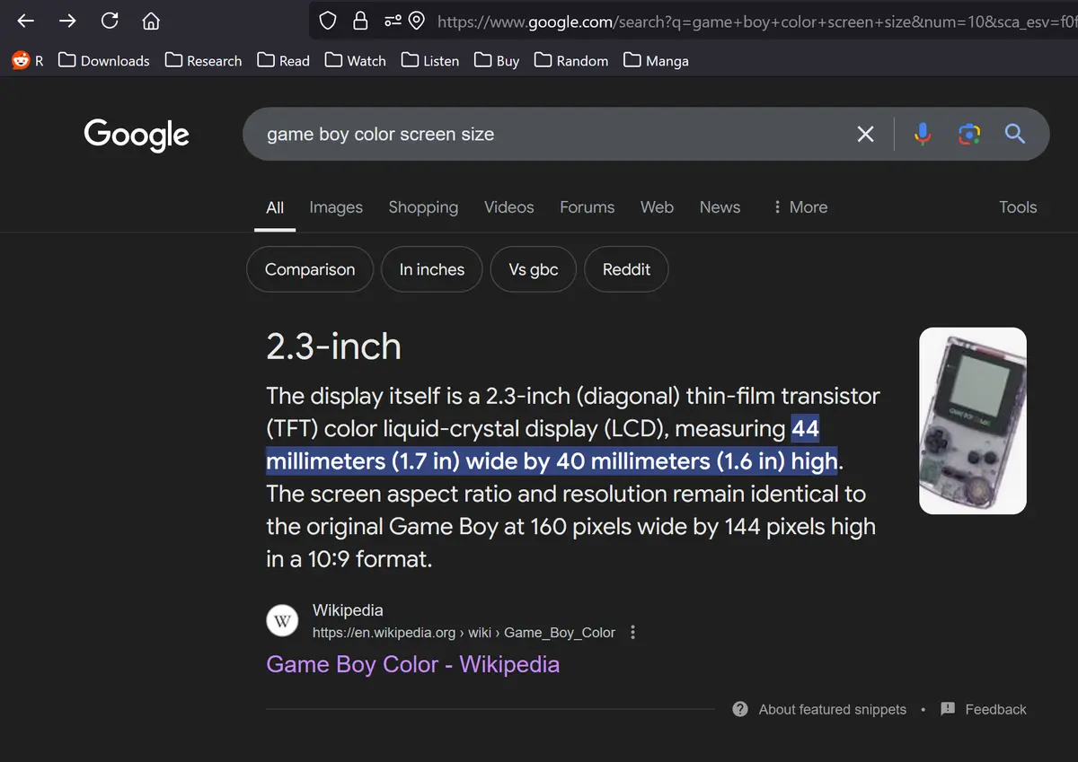 The Iconic Game Boy Color: A Look at Its Screen Size