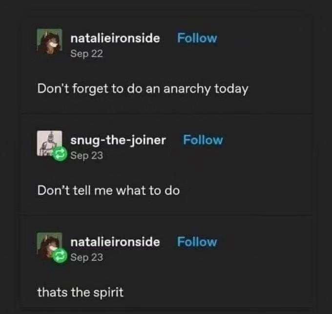 A screenshot of three social media posts from a user named 'natalieironside' and one from 'snug-the-joiner'. The first post…