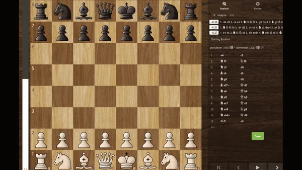 A six-panel chess game sequence showing a white pawn advancing to promote to a queen, while the black king remains on the…