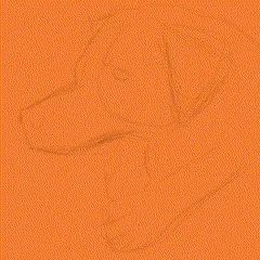 The image displays a six-panel progression of a dog portrait being drawn, starting with a simple pencil sketch and evolving…