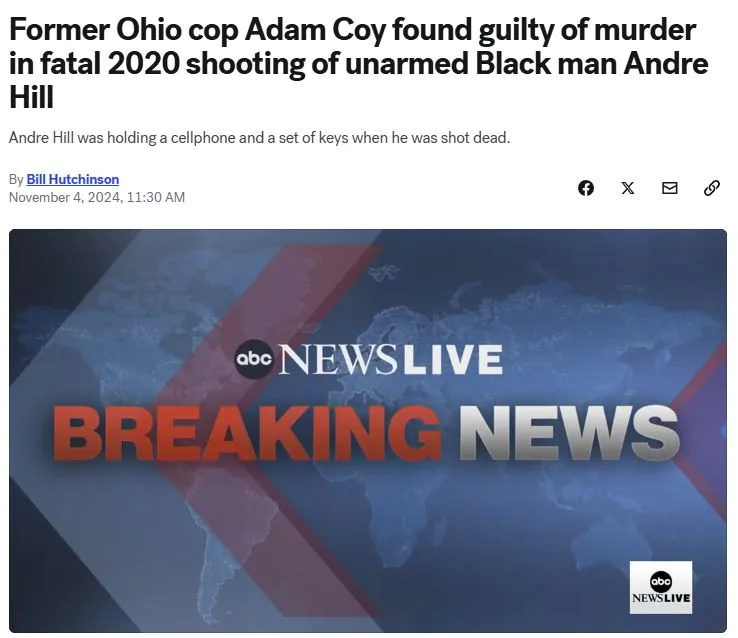 The image displays a screenshot of an ABC NewsLive breaking news banner with a world map background. The headline text reads…