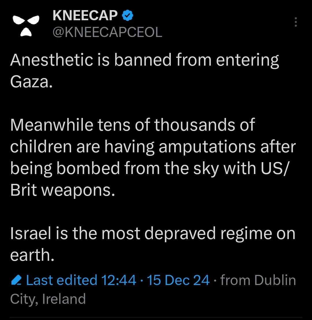 End the inhumanity in Israel and support the freedom of Palestine.