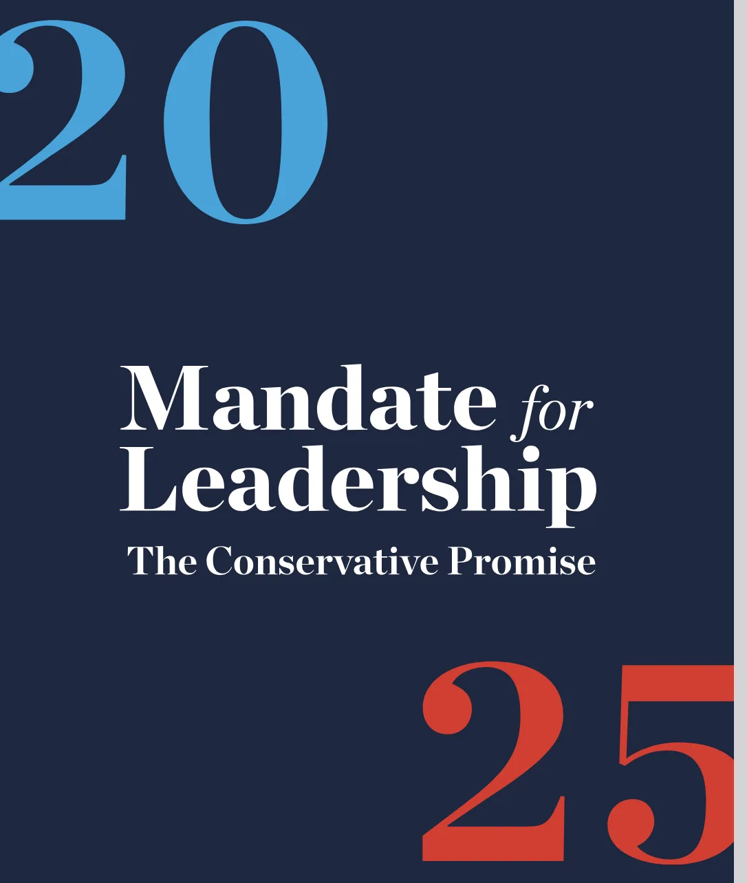 The image displays a dark blue background with large, stylized numbers: '20' in light blue at the top left and '25' in red…