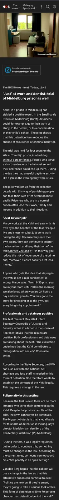 A Unique Take on Prison Life in the Netherlands
