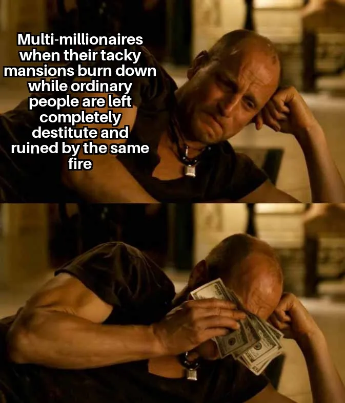 The meme features two panels of a man from the movie 'The Hangover'. In the top panel, he looks bored and disinterested…