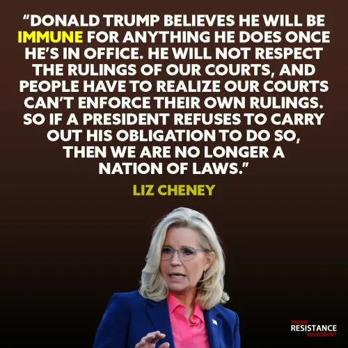 A woman with blonde hair, glasses, and a blue blazer over a pink shirt is shown speaking. Overlaid text is a quote…