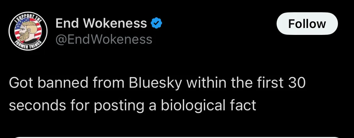 A screenshot of a Twitter/X post from the verified account 'End Wokeness' (@EndWokeness), which has a circular profile…