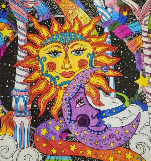 One of my favorite hobbies is coloring. Check out my latest piece!