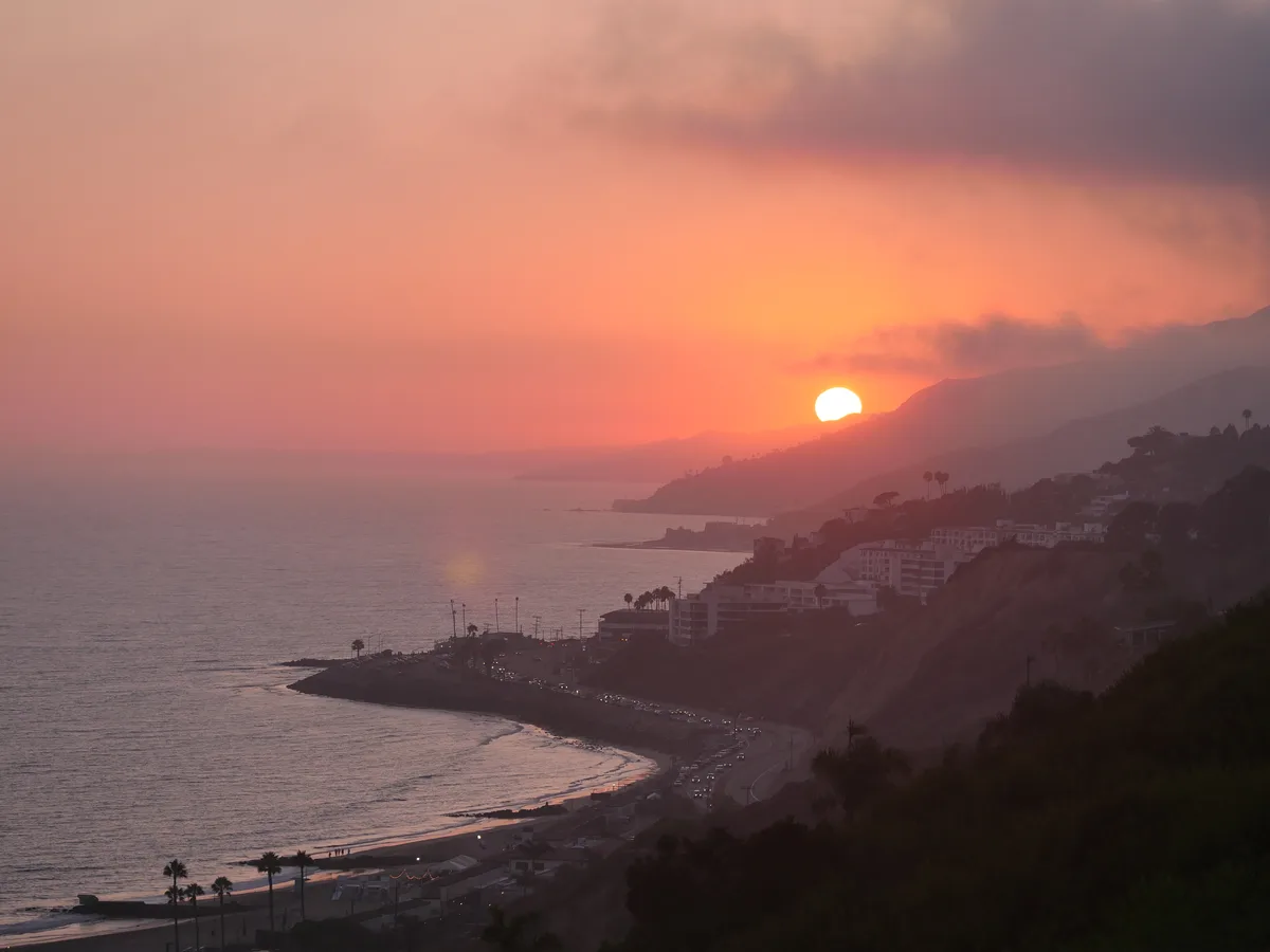 Breathtaking Sunset Views Over the Pacific Coast Highway