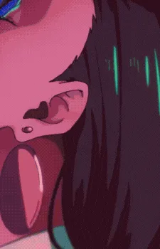 Six anime-style panels show characters in dramatic, stylized poses: a close-up of a girl screaming with glowing green lines…