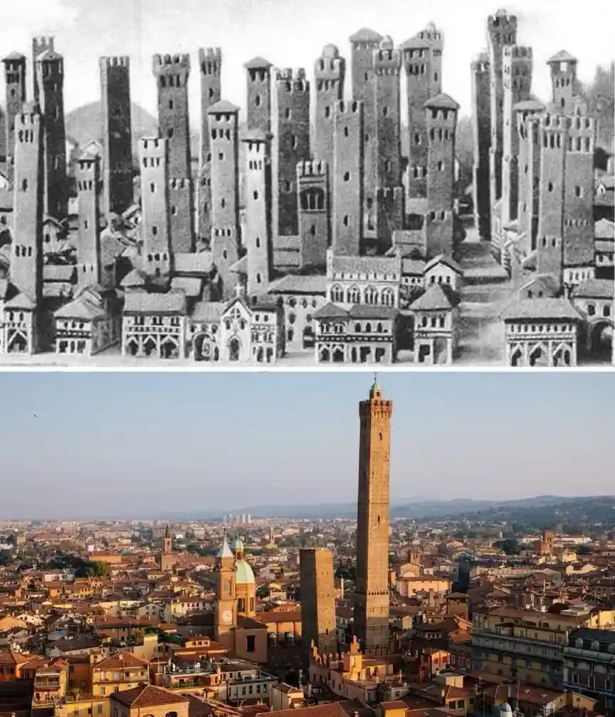 Did You Know Bologna Had 180 Towers in the 12th Century? The Tallest Still Stands at 97 Meters!