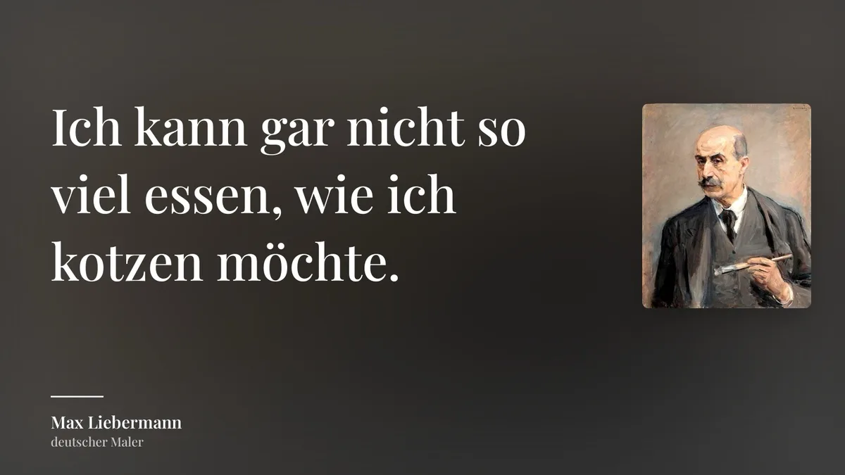 A poignant quote from Max Liebermann during the Nazi torchlight procession in 1933