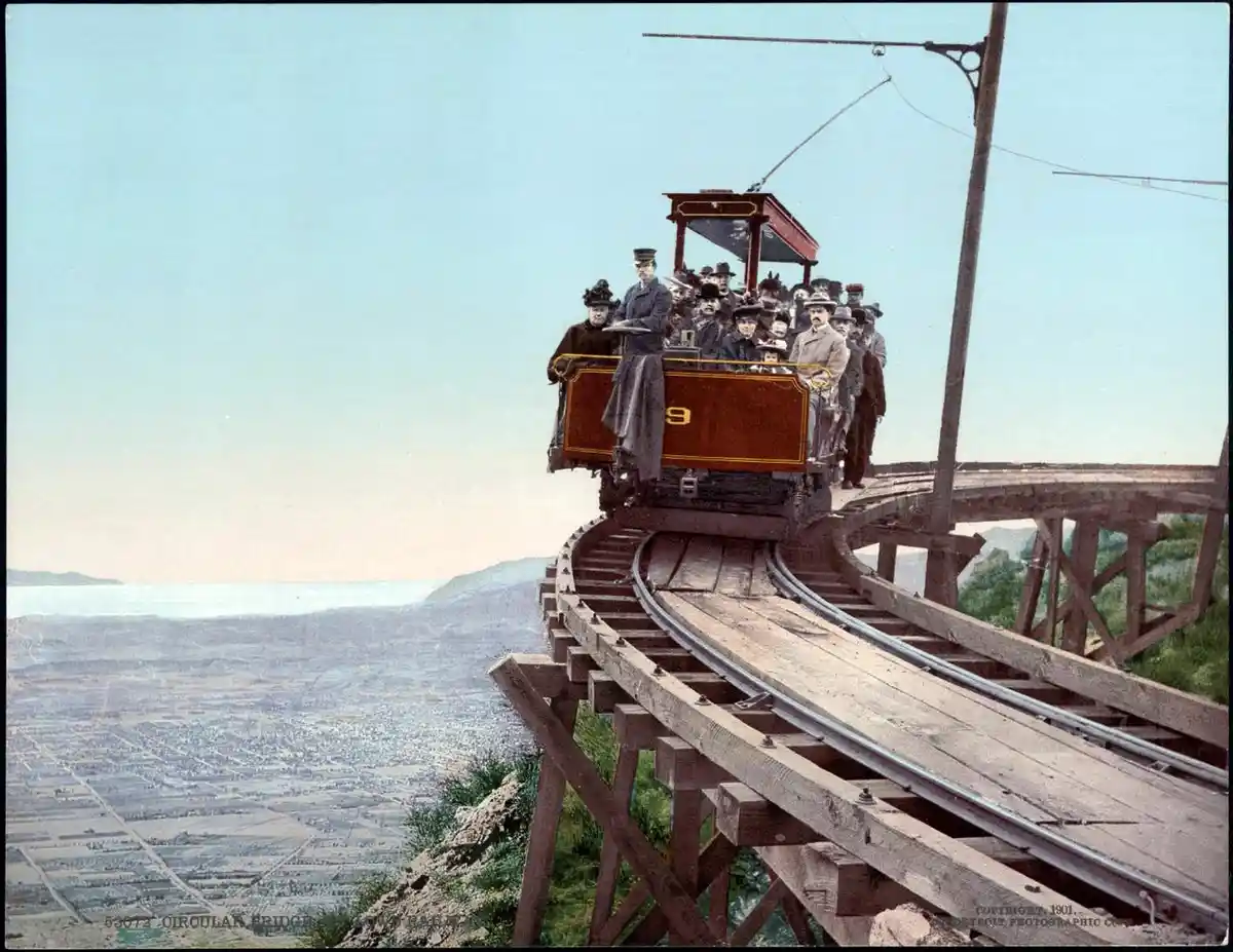 A Glimpse into History: The Circular Bridge of Mt. Lowe Railway, 1901