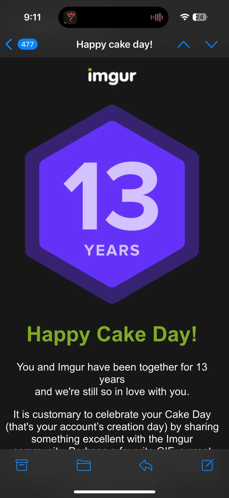 Celebrating My Cake Day with My Lucky Number!
