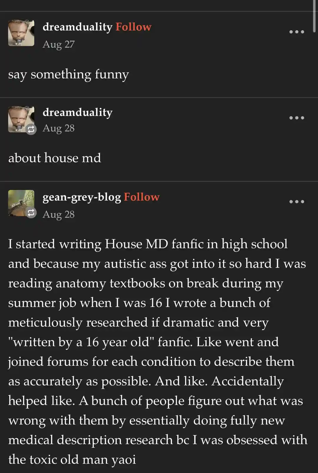 Diving into the world of House MD fanfiction
