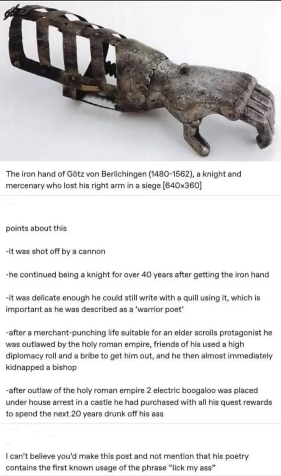 The Power of the Iron Hand