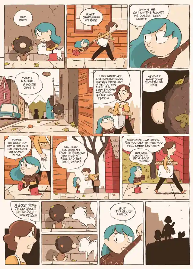A glimpse into the brilliant British series 'Hilda' with some clever social commentary.