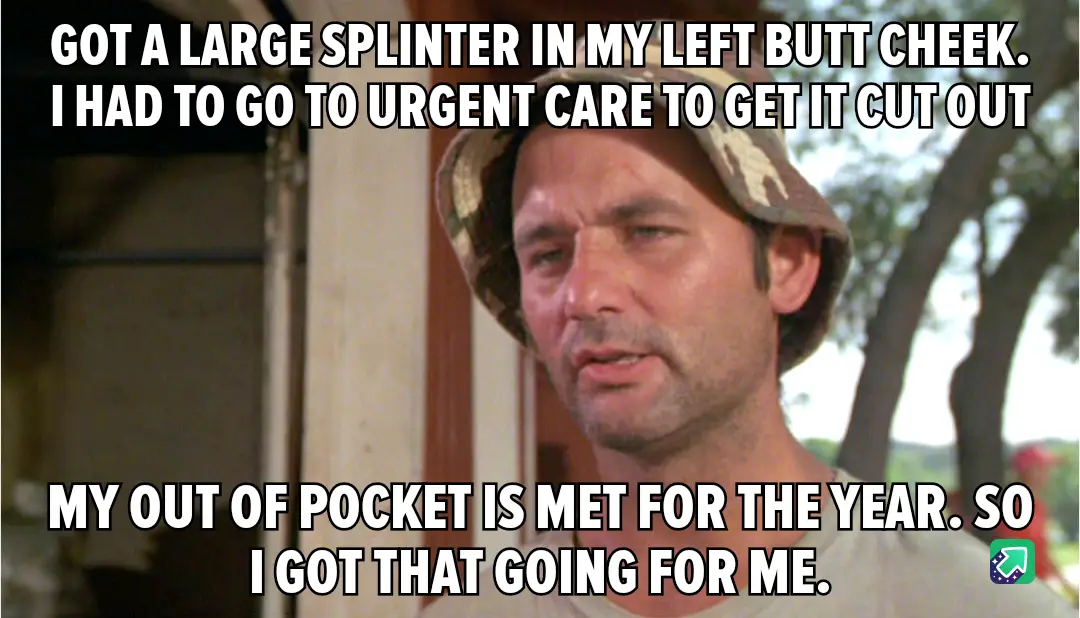 A man wearing a camouflage bucket hat looks concerned while speaking. White text overlaid on the image states: 'GOT A LARGE…