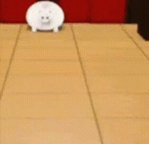 A six-panel image sequence shows a small white hamster initially standing alone on a tiled floor, then gradually surrounded…