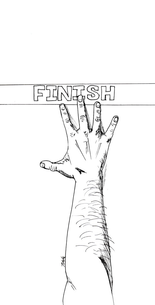 Daily Sketch: Reaching the Finish Line