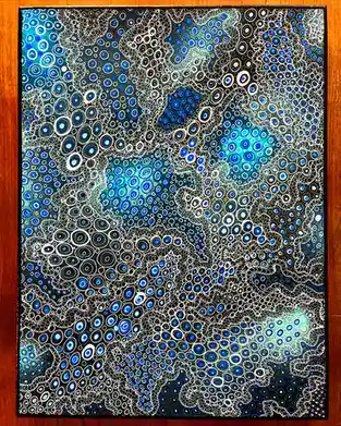 Untitled artwork - any name suggestions for this ink and acrylic piece?
