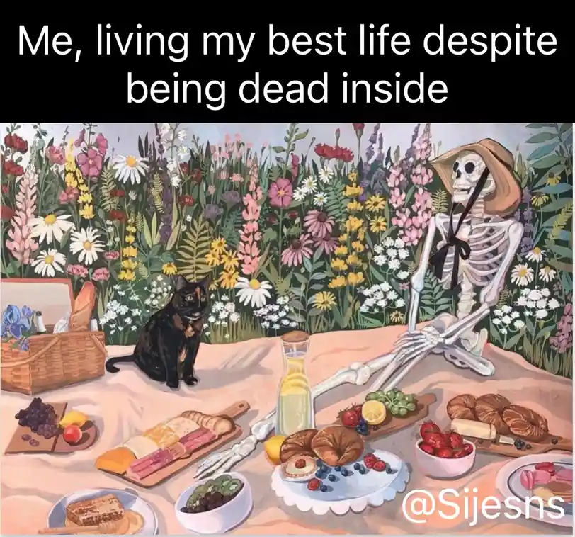 When You're Emotionally Numb but Your Cat is Full of Life