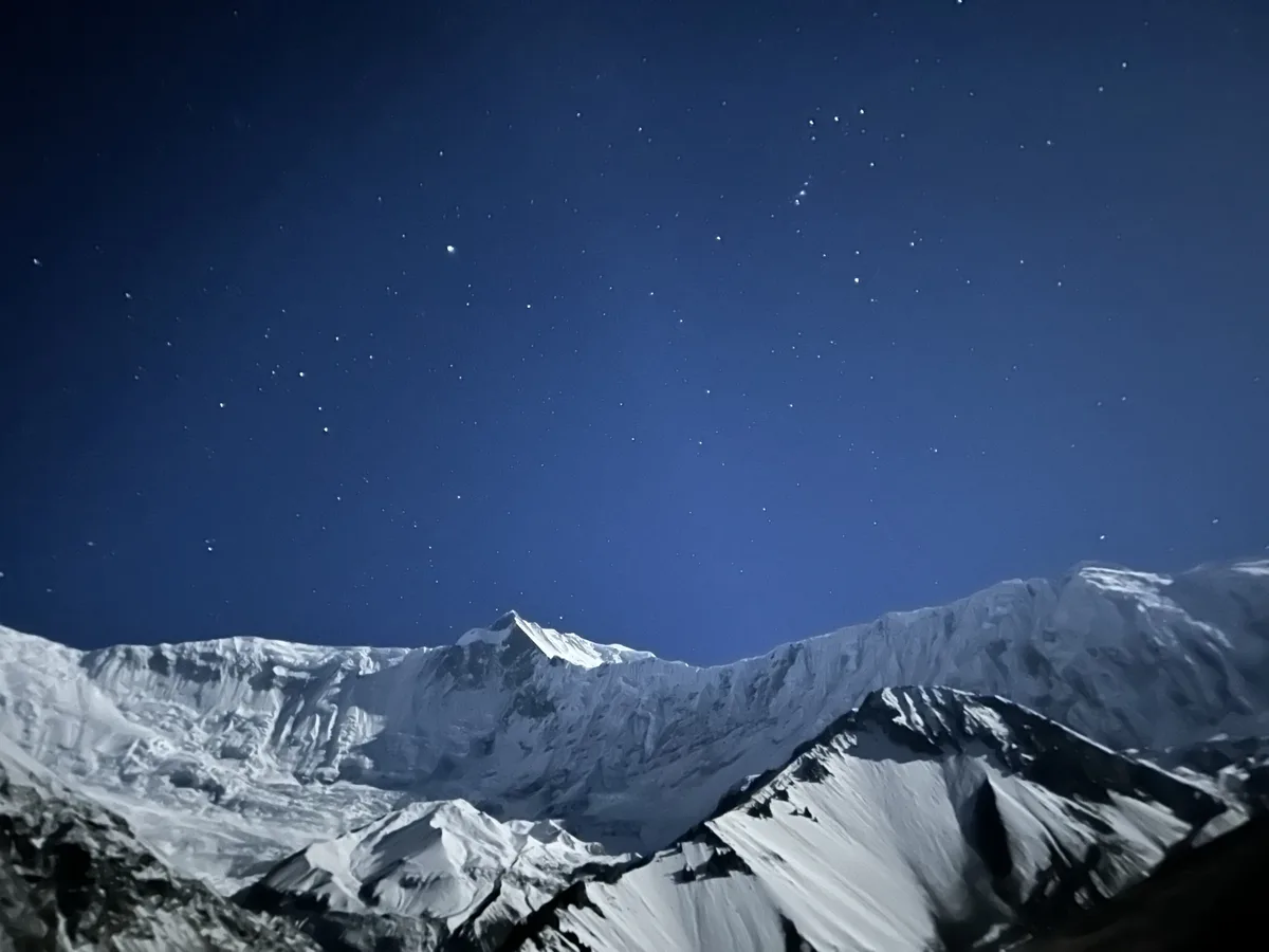 Breathtaking View of the Annapurna Range from Tilicho Base Camp