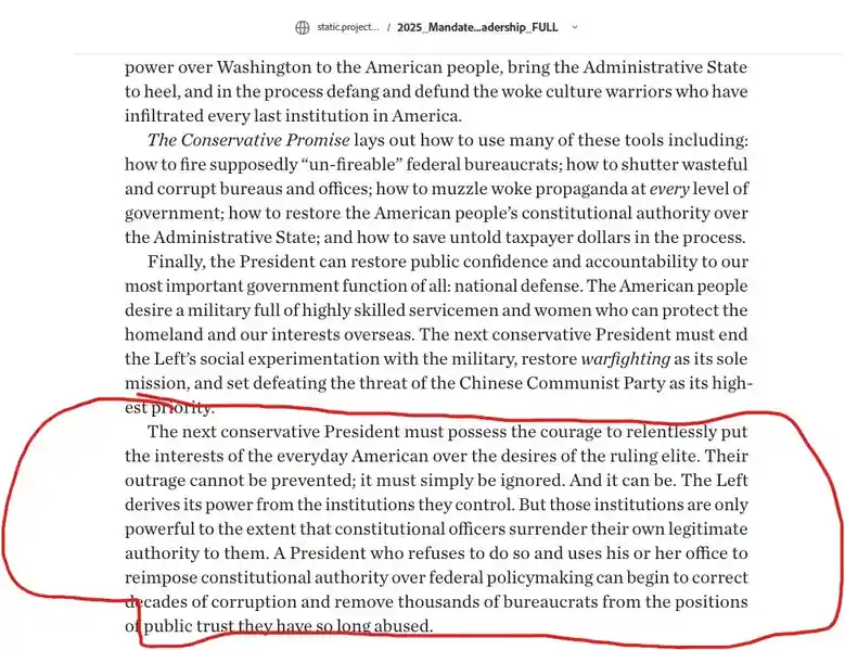 A screenshot of a document titled '2025_Mandate_adership_FULL' with a section of text highlighted in red. The highlighted…