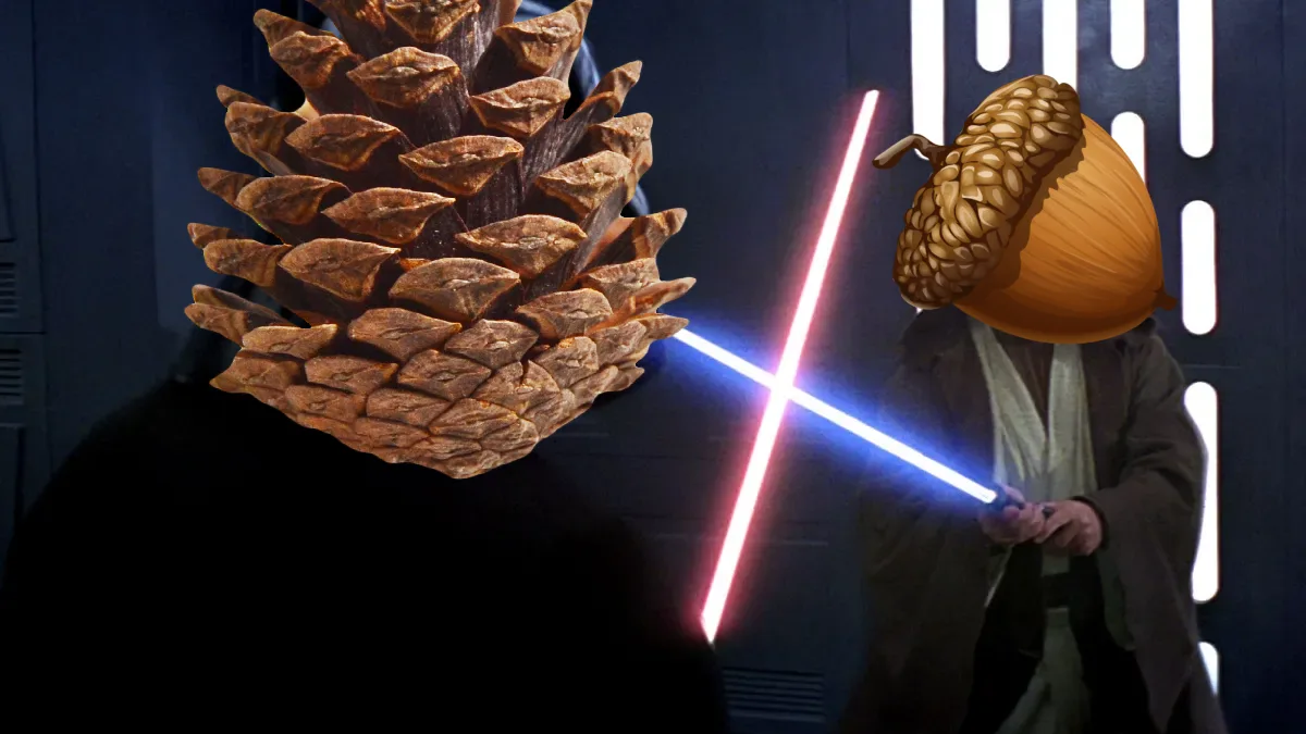 Only a True Master of Evil Can Handle This Pinecone