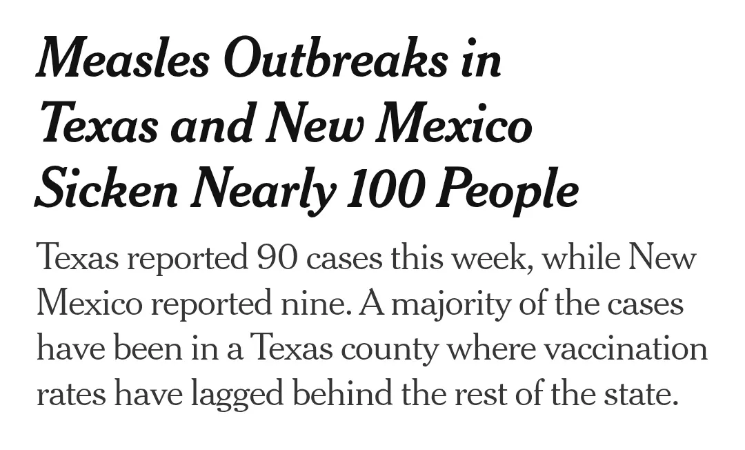The image displays a newspaper-style article headline and body text in black font on a white background. The headline reads…