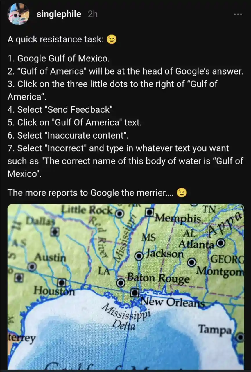 An image of a map showing the Gulf of Mexico region with cities like New Orleans and Houston labeled. Overlaid text…