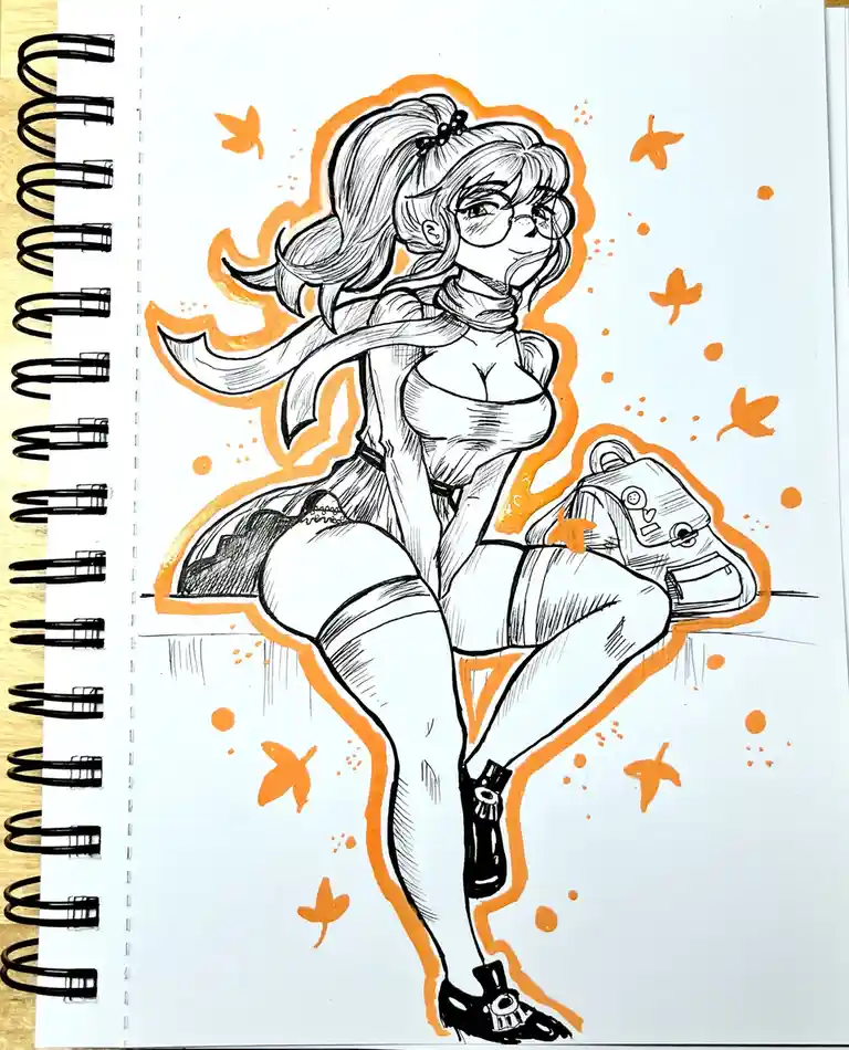 That annoying moment when the orange marker ruins everything!