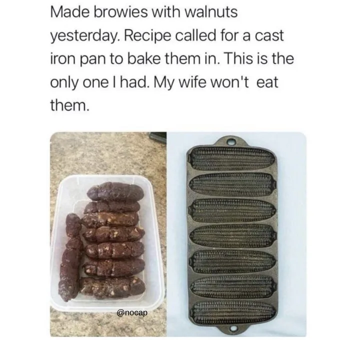 When your husband surprises you with freshly baked brownies